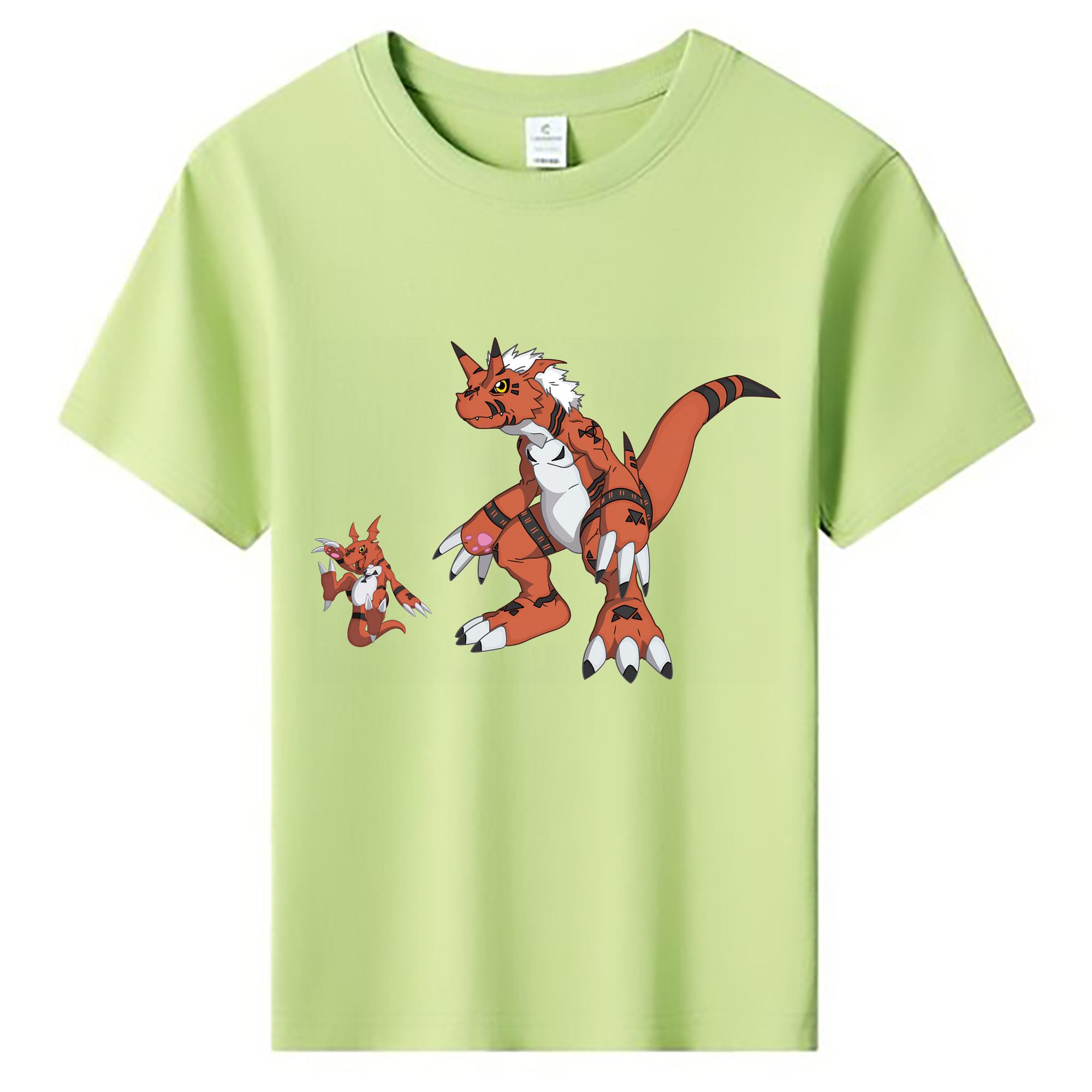 （画像用） Digimon デジタルモンスター/デジモン 綿100％キッズTシャツ（フロントプリント）